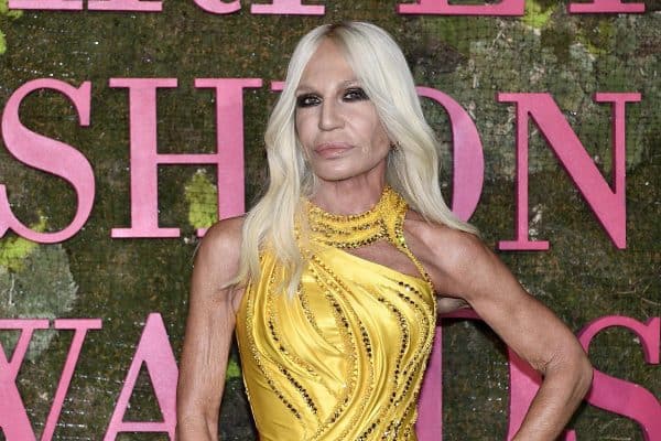 Italian fashion designer Donatella Versace attends Green Carpet Fashion Awards 2018, in Milan, Italy, 23 September 2018. The Spring Summer 2019 Women's collections are presented at the Milano Moda Donna from 19 to 23 September. ANSA/FLAVIO LO SCALZO