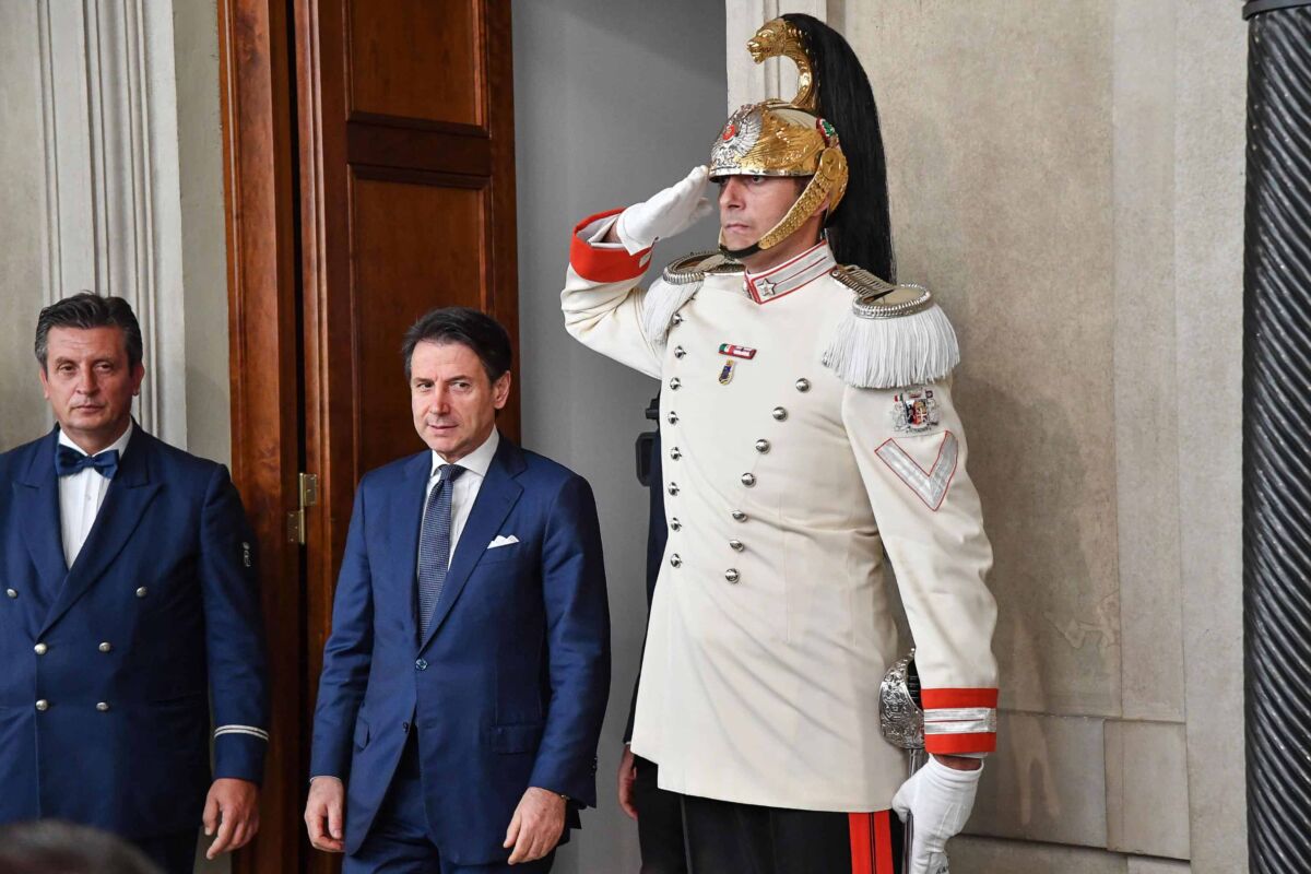 Designated Italian Prime Minister addresses the media after a meeting with Italian President Sergio Mattarella at the Quirinale Palace, in Rome, Italy, 29 August 2019. Thursday morning to try to form a new government majority with the anti-establishment 5-Star Movement (M5S) and the centre-left Democratic Party (PD) replacing the M5S-League administration which nationalist League leader Matteo Salvini brought down earlier this month.
ANSA/ALESSANDRO DI MEO