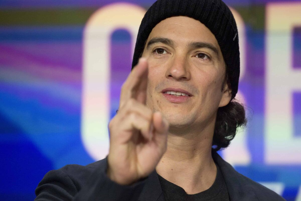 Adam Neumann WeWork SoftBank