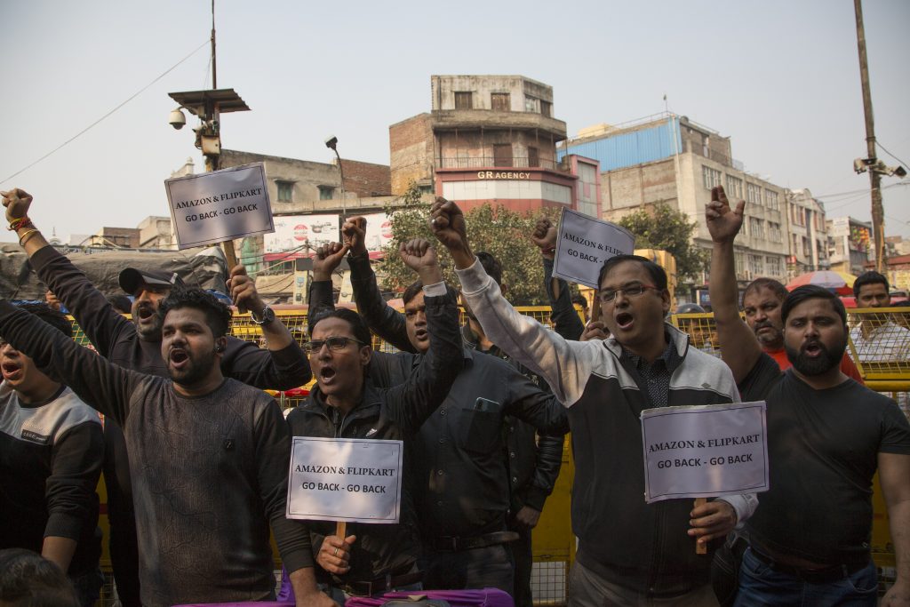 amazon india proteste