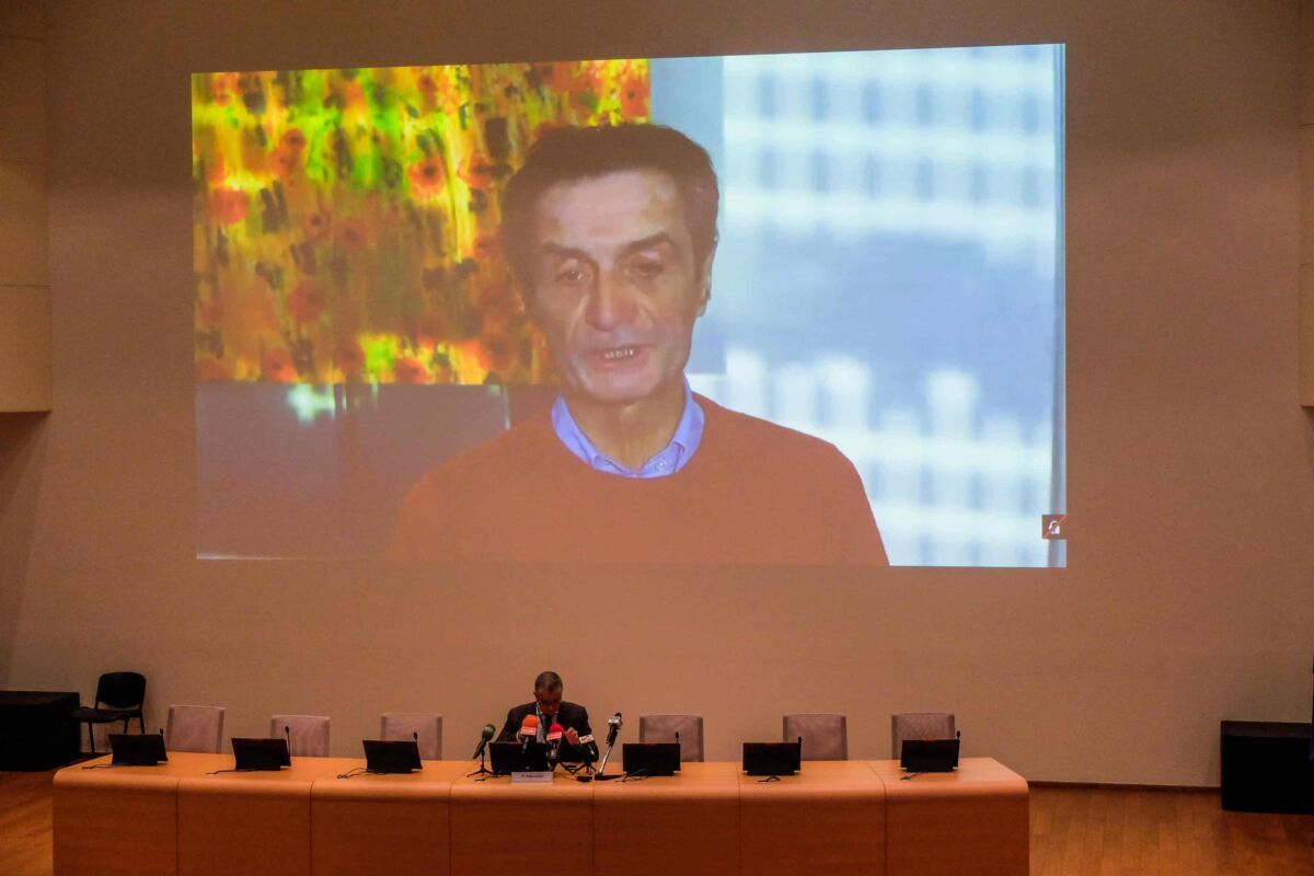 Lintervento in video del presidente della Regione Lombardia Attilio Fontana - Conferenza stampa in video in Regionr Lombardia sullemergenza del coronavirus Covid-19, Milano  3 Marzo 2020Ansa/Matteo Corner