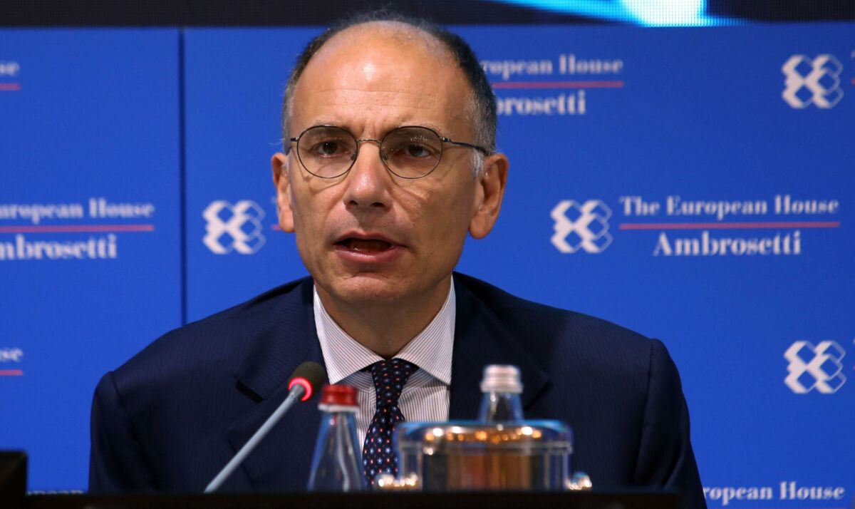 Former Italian Premier Enrico Letta attends the Forum The European House - Ambrosetti, in Cernobbio, northern Italy, 06 September 2019.
ANSA / MATTEO BAZZI