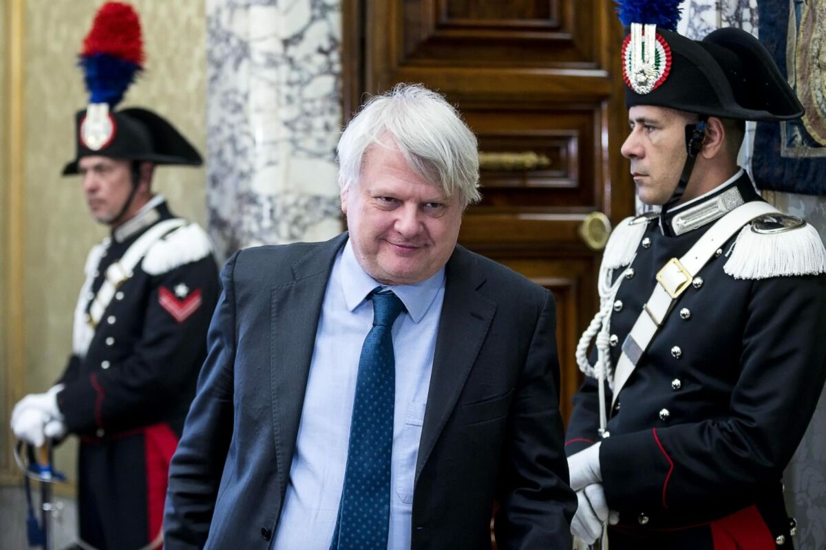 Il vice direttore generale della Banca d'Italia Luigi Federico Signorini durante la relazione annuale della Banca d'Italia presso Palazzo Koch, Roma, 31 maggio 2019. ANSA/ANGELO CARCONI