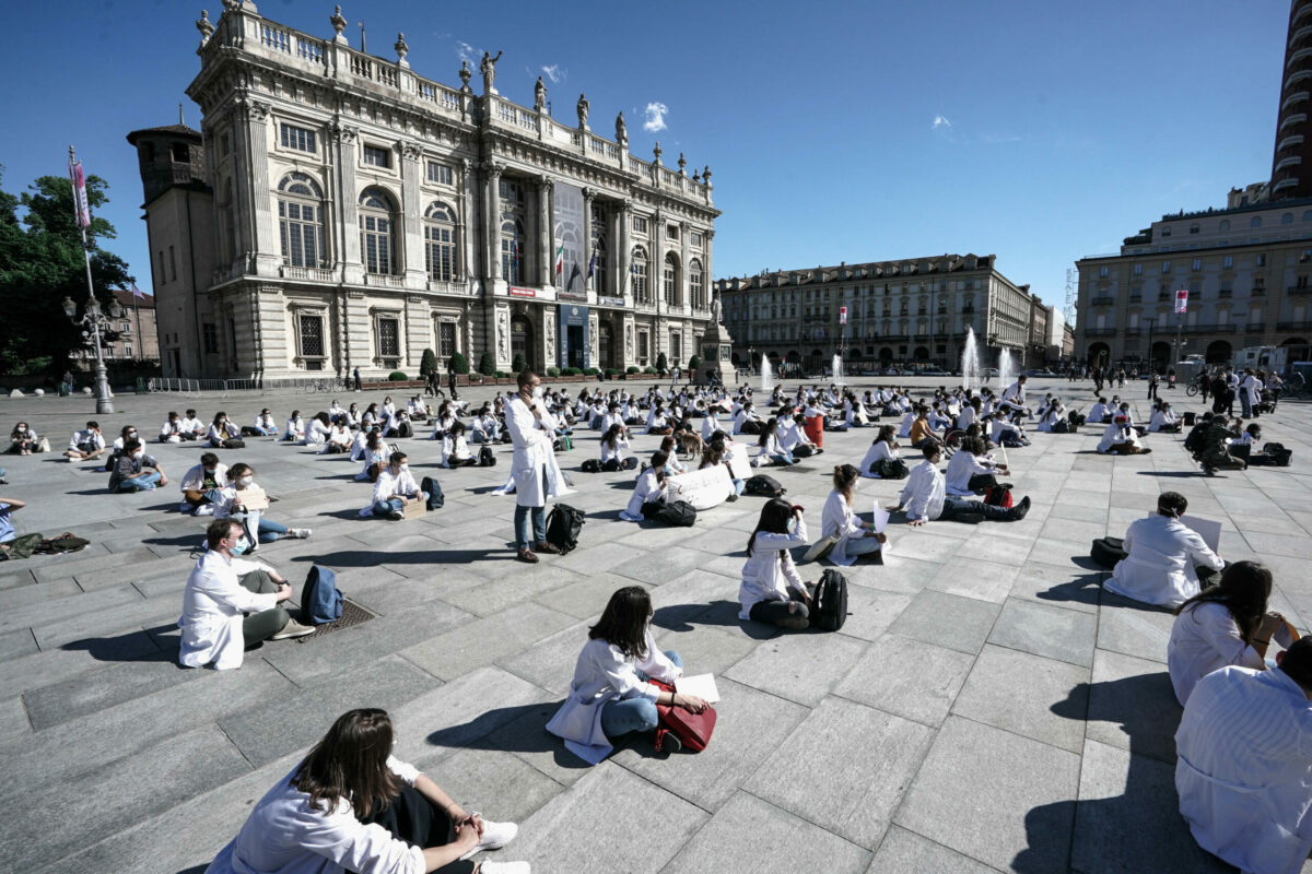 sindacati medici protesta