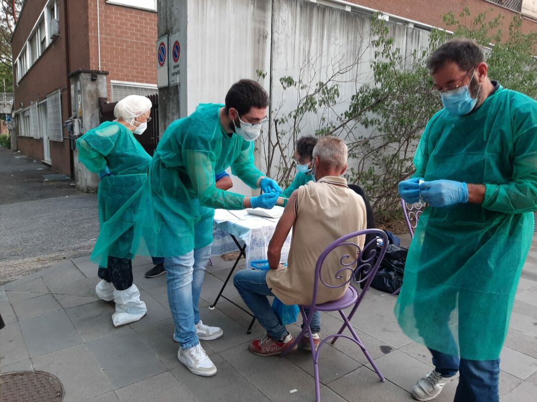 vaccini homeless Stazione Termini