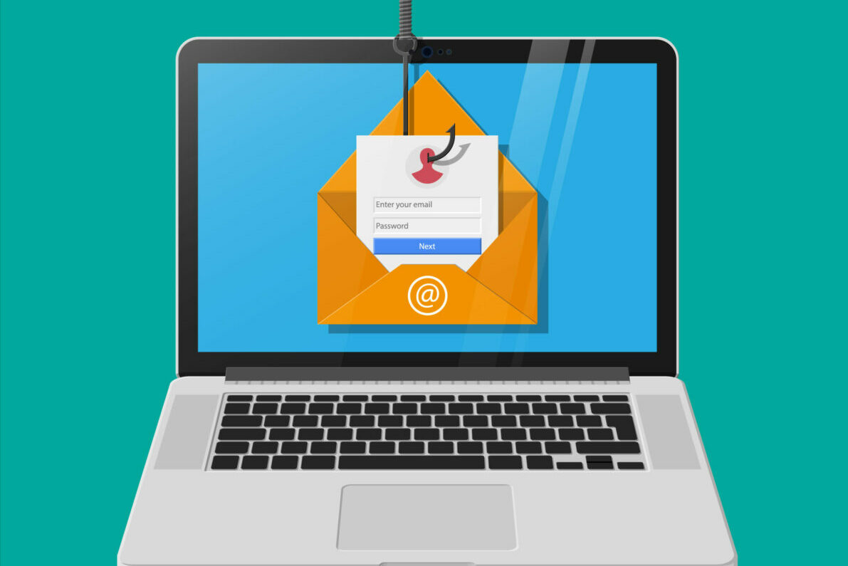 cybersecurity email phishing hacker sicurezza informatica welfare