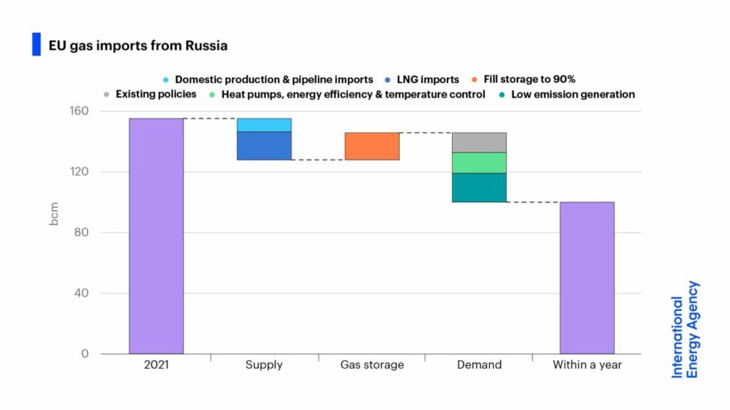 ue iea gas importato Russia strategia