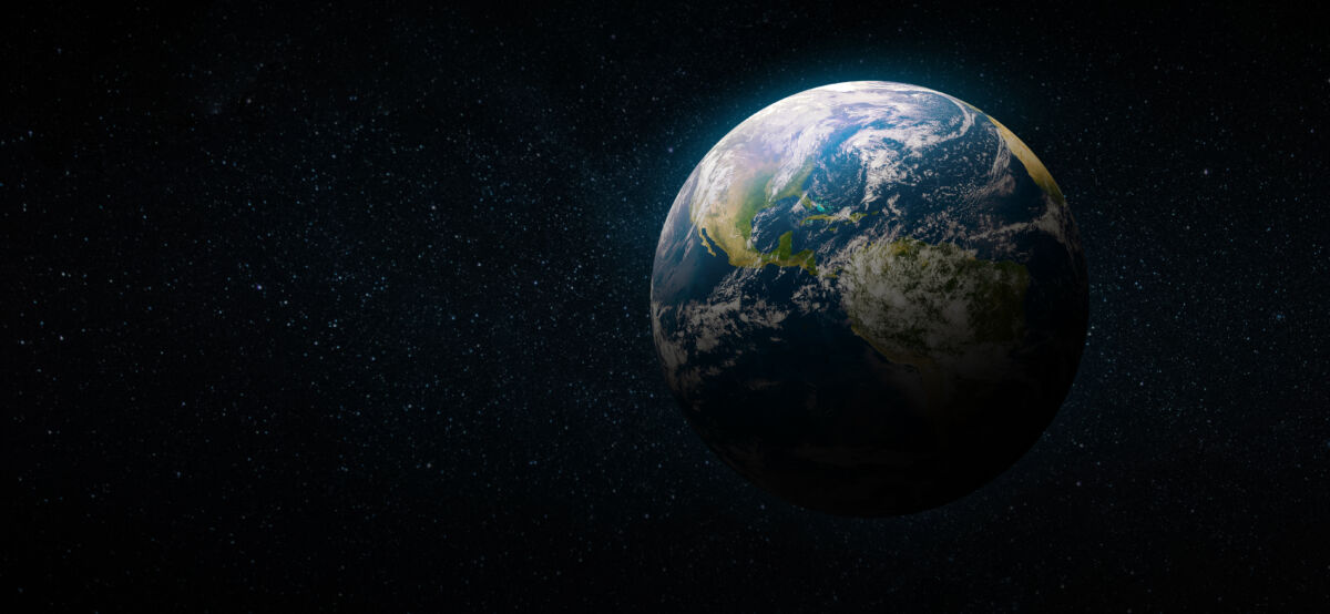 Earth,In,The,Space.,Blue,Planet,For,Wallpaper.,Green,Planet