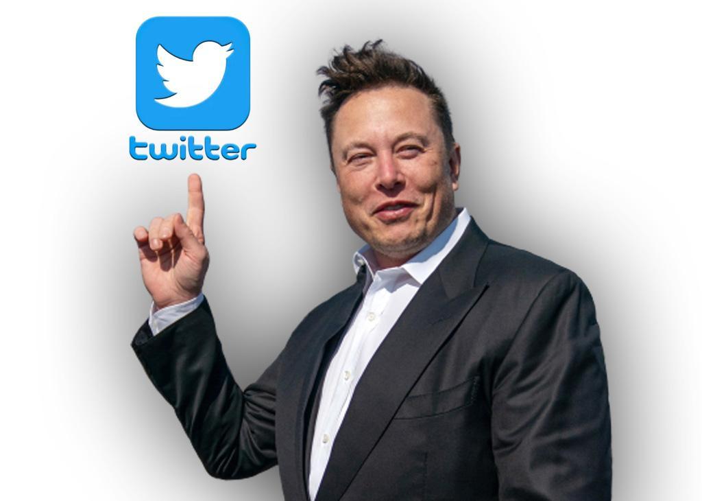 Elon Musk e Twitter (elaborazione)