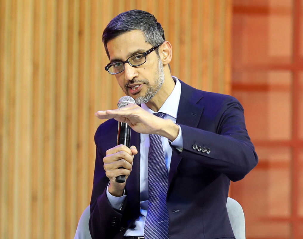 CEO of Alphabet and Google Sundar Pichai.