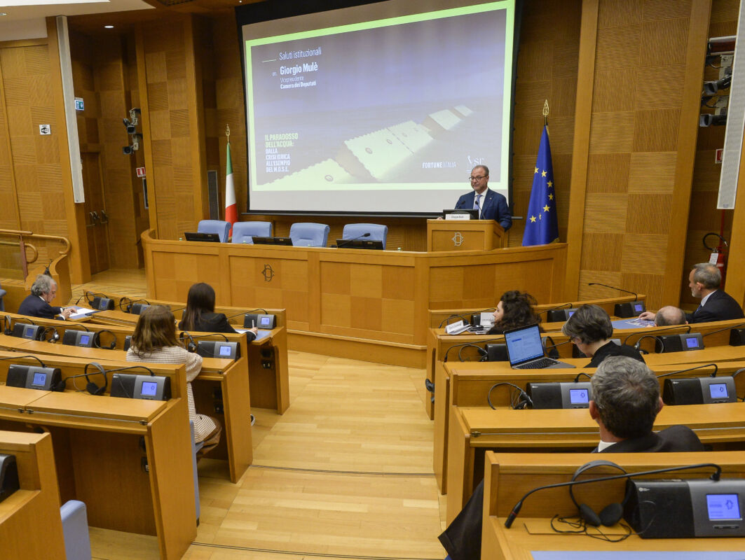 Convegno Fortune Italia Il Paradosso dell' Acqua dalla crisi idrica all' esempio del m.o.s.e.