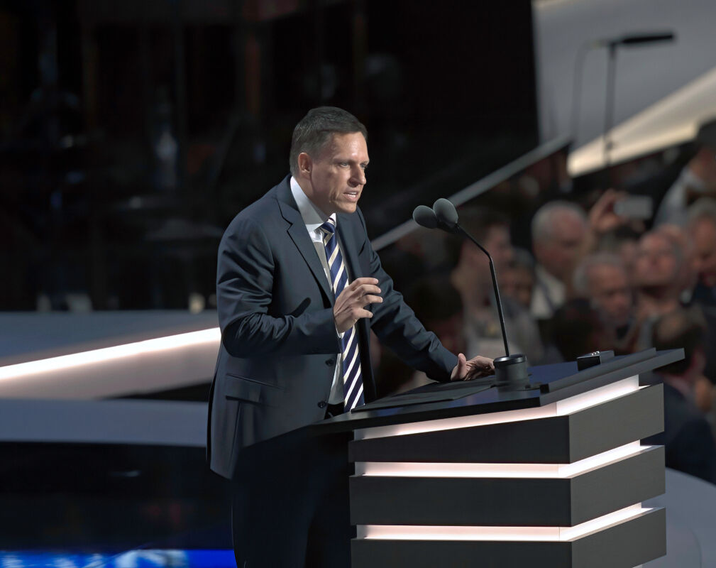 Cleveland,,Ohio,,Usa,,July,21,,2016,Peter,Thiel,Co-founder,Of