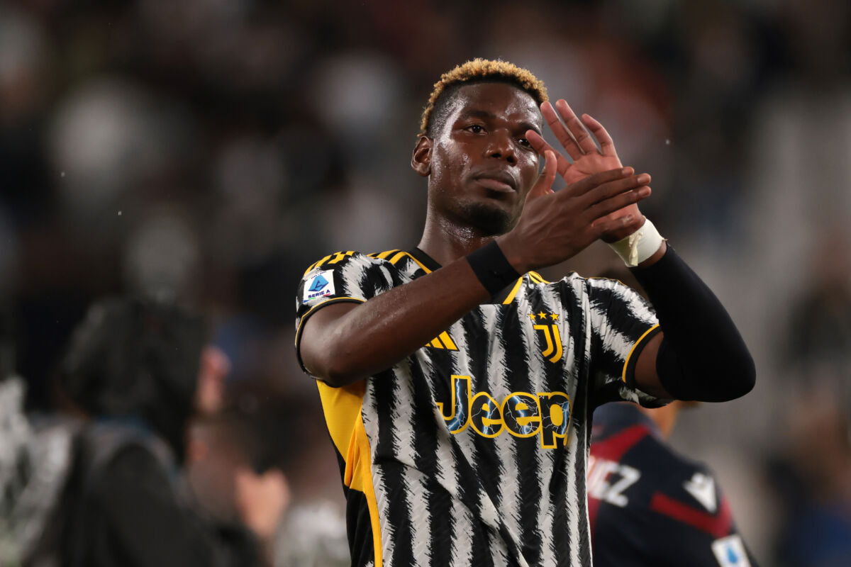 August 27, 2023, Turin: Turin, Italy, 27th August 2023. Paul Pogba of Juventus applauds the fans following the final whistle of the Serie A match at Allianz Stadium, Turin. (Credit Image: © Jonathan Moscrop/CSM via ZUMA Press Wire)
