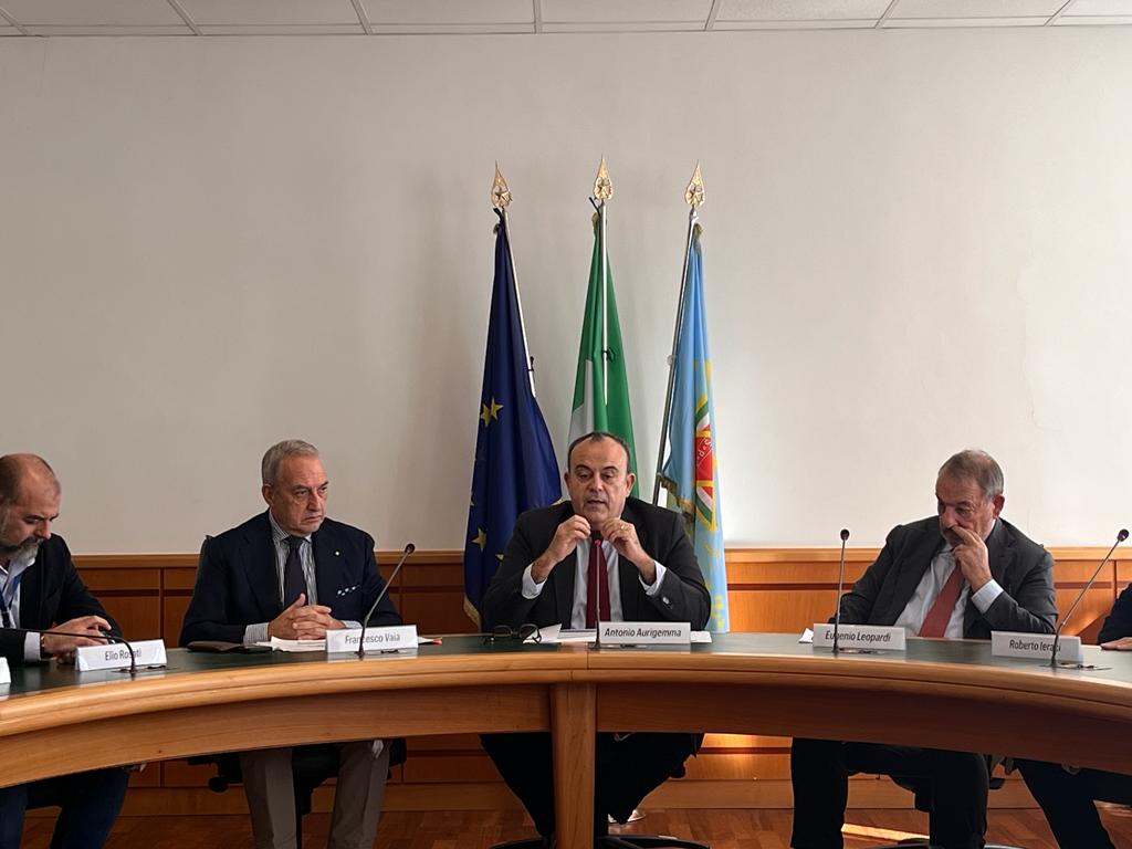 Da sinistra Elio Rosati Francesco Vaia, Antonio Aurgemma e Roberto Ieraci