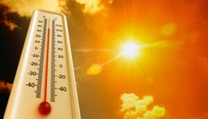 ondata di calore caldo