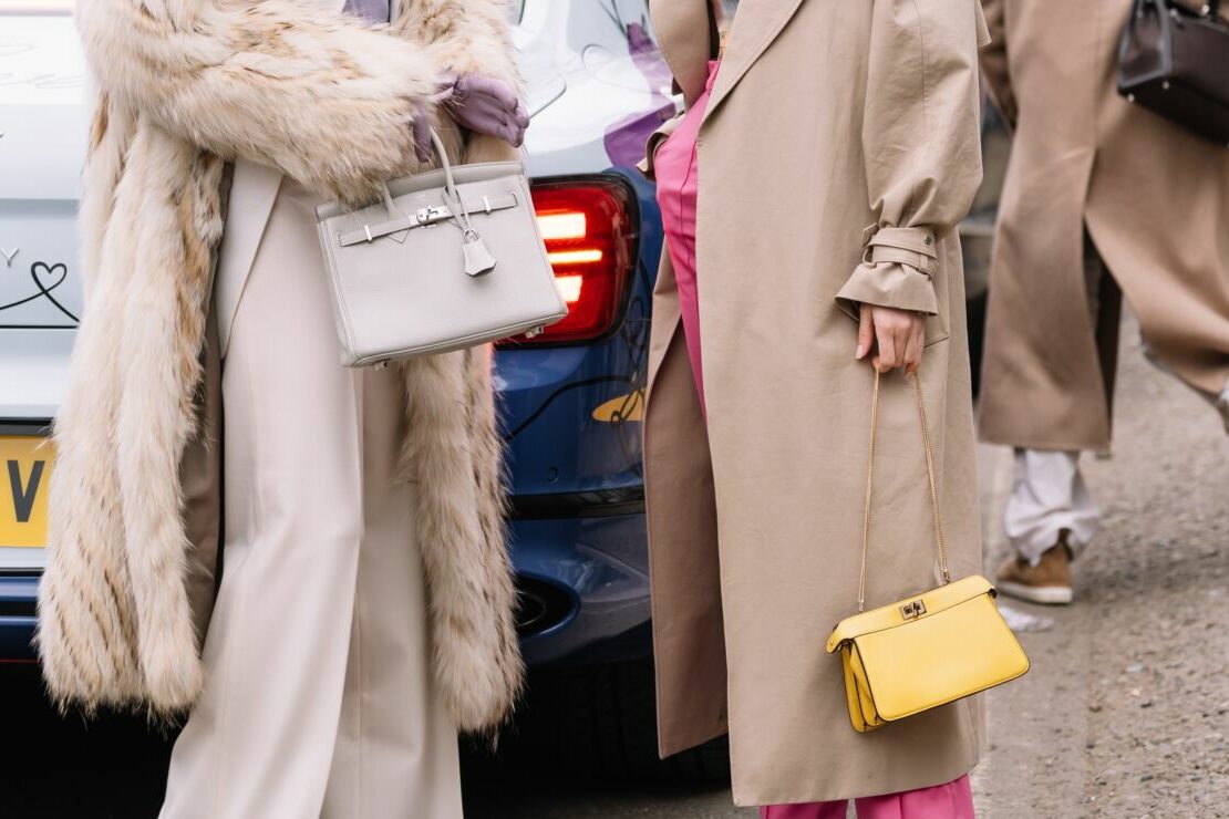 Milan,,Italy,-,February,22,,2023:,Woman,Wearing,Fendi,Peekaboo