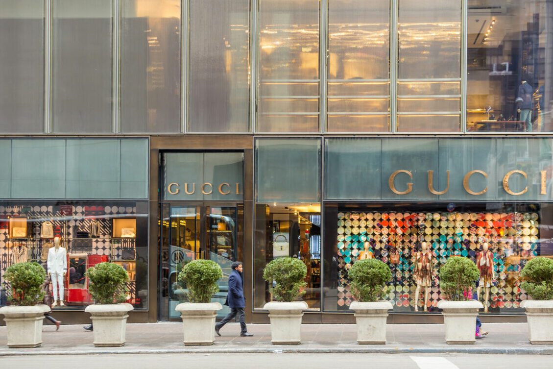 Gucci a New York, sulla Quinta strada.