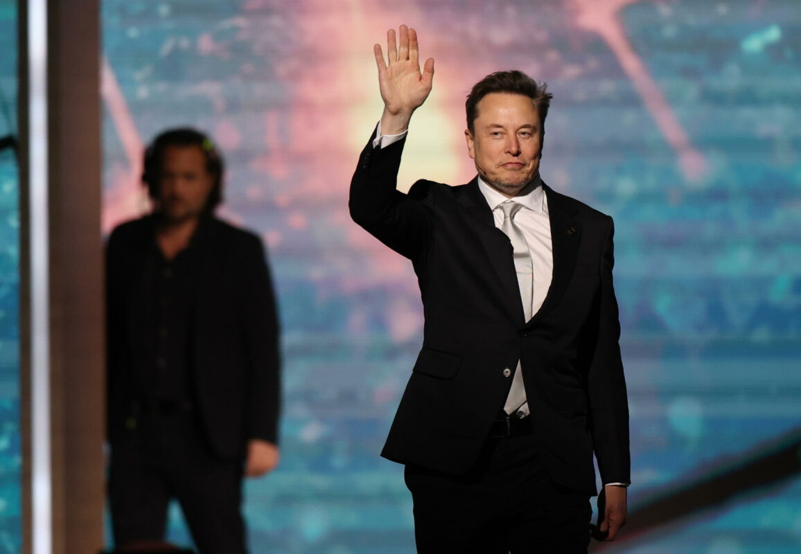 epa12096586 SpaceX and xAI CEO Elon Musk attends a panel at the Saudi-US Investment Forum in Riyadh, Saudi Arabia, 13 May 2025. The forum is taking place during the state visit of US President Trump to Saudi Arabia on 13 May.  EPA/ALI HAIDER