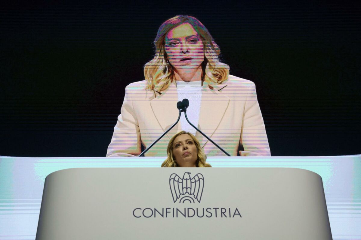 confindustria giorgia meloni lorenzo sorrentino