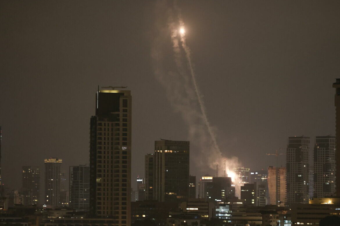 Missili dell'Iran contro Israele.