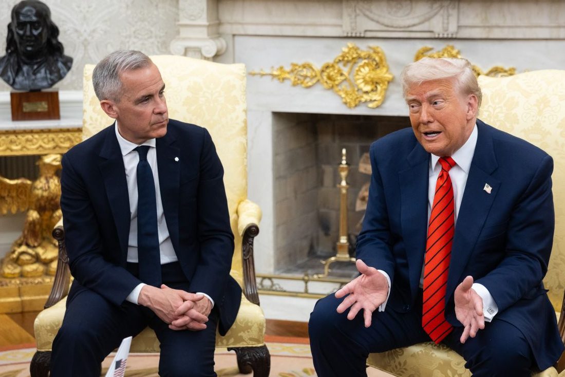 Possibile distensione sui dazi tra Trump e Carney.