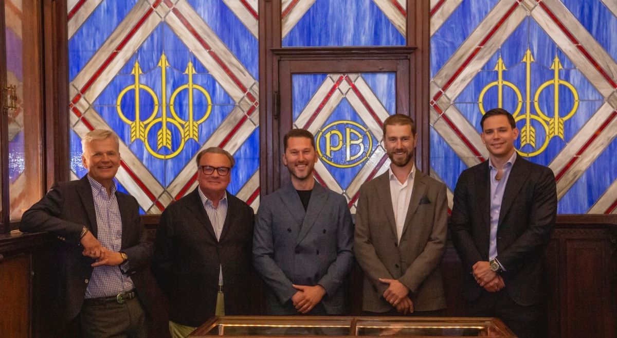 Nella foto partendo da sinistra: Franco Gussalli Beretta, Pietro Gussalli Beretta, Cristian Specogna, Michele Specogna e Carlo Gussalli Beretta.