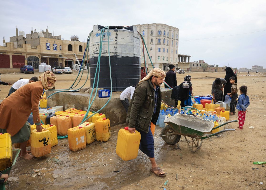 Lo Yemen è uno dei paesi con più scarsità d'acqua al mondo.