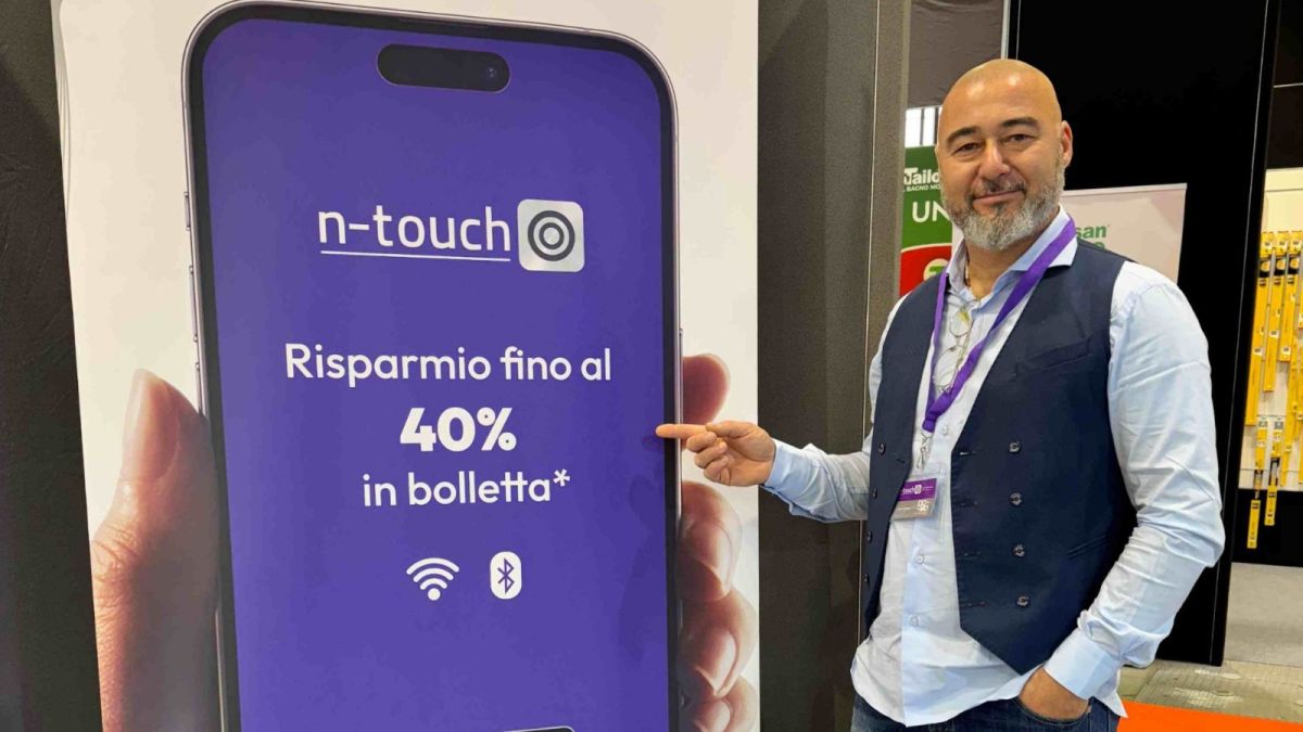 Daniele Boscolo Sale, ad di N-Touch System, l'azienda che ha ridotto i consumi idrici in Veneto.