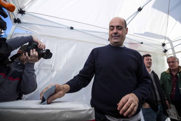 Candidate Nicola Zingaretti votes in the primary elections for the national secreteriat of the Italian Democratic Party (Partito Democratico, PD), in Rome, Italy, 03 March 2019.
ANSA/ANGELO CARCONI