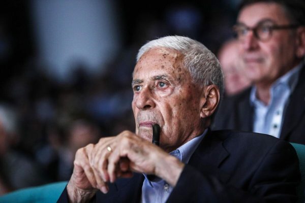 Franco Marini all'auditorium Massimo durante la conferenza organizzativa nazionale della Cisl, Roma 9 luglio 2019. ANSA/GIUSEPPE LAMI