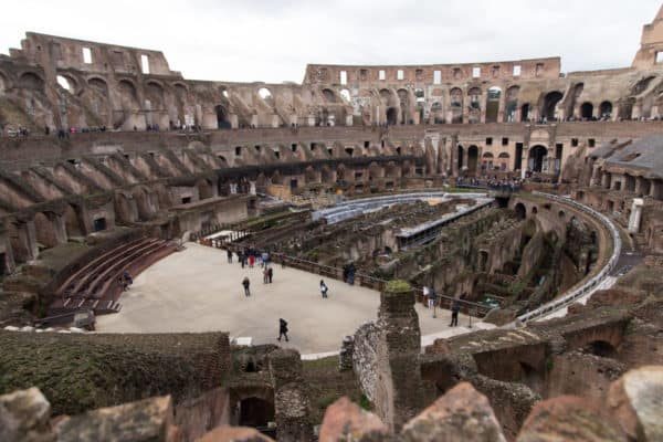 December 20, 2018 - Rome, RM, Italy - View inside Colosseum..Presentation to the press of the permanent exhibition ''The Colosseo si Racconta'' on the history of the Flavian Amphitheater in Rome (Credit Image: © Matteo Nardone/Pacific Press via ZUMA Wire)