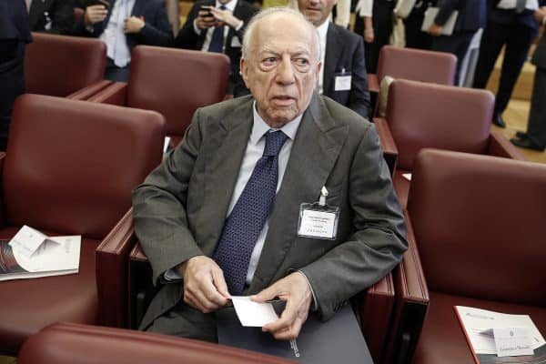 Fedele Confalonieri, presidente Mediaset, durante la relazione annuale dell'Autorità Garante della Concorrenza e del Mercato, Senato della Repubblica, Roma, 12 luglio 2018. ANSA/RICCARDO ANTIMIANI