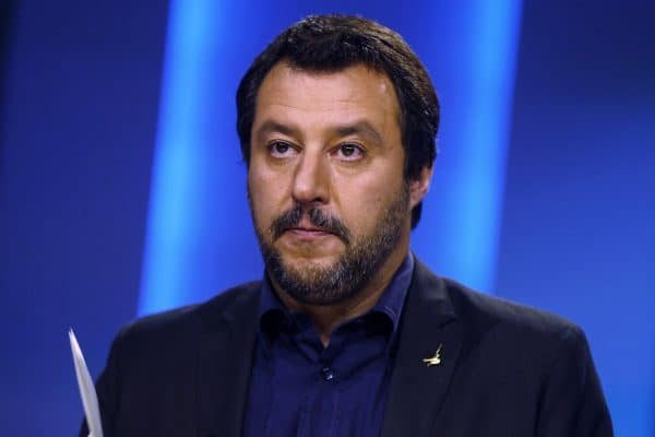 Matteo Salvini, ministro dell'Interno, durante la trasmissione 'Otto e mezzo' in onda su La7, Roma, 12 giugno 2018. ANSA/RICCARDO ANTIMIANI