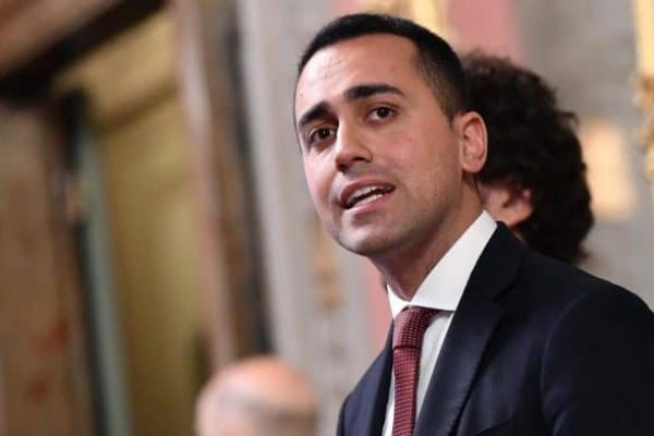 Luigi Di Maio, leader of Five Star Movement (M5S) party, addresses the media after a meeting with Senate Speaker Maria Elisabetta Alberti Casellati for a round of consultations after getting an exploratory government-formation mandate from Italian President Sergio Mattarella in Rome, Italy, 19 April 2018. President Mattarella has given Senate Speaker Casellati the task of verifying coalition possibilities following the 04 March general election in order to make a decision on to whom to give a mandate to form a new government. ANSA/ETTORE FERRARI