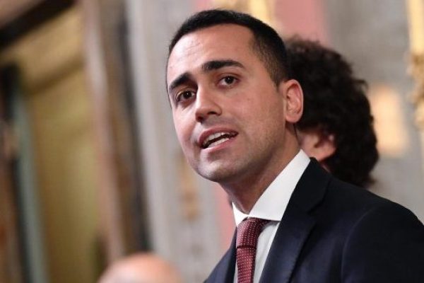 Luigi Di Maio, leader of Five Star Movement (M5S) party, addresses the media after a meeting with Senate Speaker Maria Elisabetta Alberti Casellati for a round of consultations after getting an exploratory government-formation mandate from Italian President Sergio Mattarella in Rome, Italy, 19 April 2018. President Mattarella has given Senate Speaker Casellati the task of verifying coalition possibilities following the 04 March general election in order to make a decision on to whom to give a mandate to form a new government. ANSA/ETTORE FERRARI