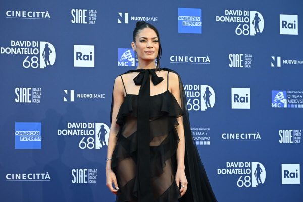 Italian singer Elodie during the photocall on the occasion of the 2023 David di Donatello award ceremony at the Rai Italian Television studios in in Rome, Italy, 10 May 2023. ANSA/CLAUDIO PERI