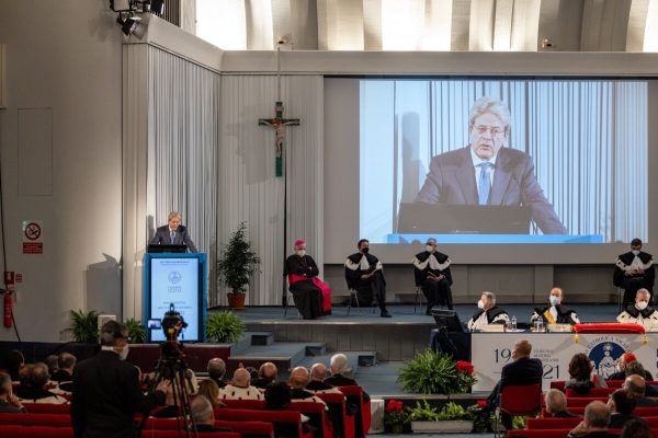 Gentiloni alla Cattolica/credits Università Cattolica del Sacro Cuore