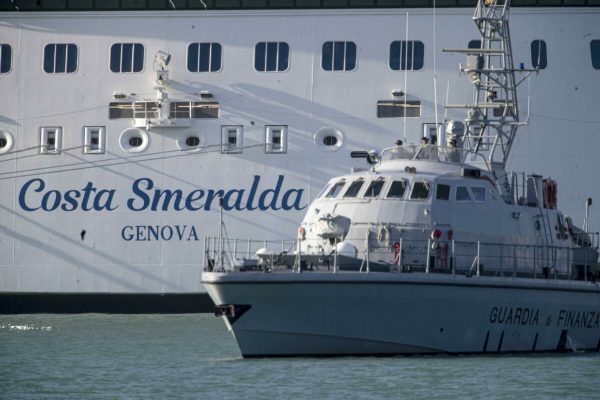 The cruise ship 'Costa Smeralda' is seen anchored in the port of Civitavecchia, northwest of Rome , Italy, 30 January 2020. Over 6,000 tourists were blocked in the cruise ship after the vast liner was placed on lockdown over two suspected cases of the deadly coronavirus. Samples from a Chinese couple were sent for testing after three doctors and a nurse boarded the Costa Crociere ship to tend to a woman running a fever, the local health authorities said. Costa Crociere confirmed that the ship, carrying some 7,000 people including the crew, was in lockdown. ANSA/MASSIMO PERCOSSI