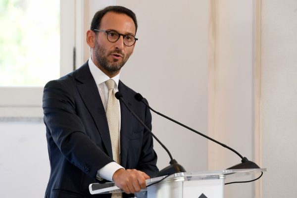 Il Sottosegretario al MEF Federico Freni in occasione del Forum Enpaia 2023 ‘Economia e Società, scenari e prospettive’ 
Roma, 19 settembre 2023. 
ANSA/FABIO CIMAGLIA (NPK)