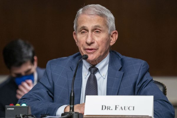 Director of the National Institute of Allergy and Infectious Diseases and chief medical adviser to the President, Dr. Anthony Fauci testifies before the Senate Health, Education, Labor and Pensions Committee hearing on the federal response to new COVID-19 variants on Capitol Hill in in Washington, DC, USA, 11 January 2022. Credit: Shawn Thew / Pool via CNP