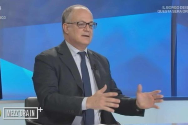 Roberto Gualtieri, ministro dell'economia, ospite di Lucia Annunziata alle 14.30 a In mezzora su RaiTre, Roma, 29 settembre 2019.
 ANSA/FRAME DA RAITRE  ++HO - NO SALES EDITORIAL USE ONLY++