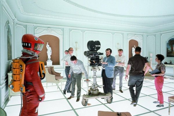 Kubrick sul set di Odissea nello spazio