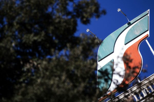 la sede di Ferrovie dello Stato (Fs) durante lÕincontro tra i sindacati di categoria con i vertici di Fs in seguito all'incidente ferroviario del treno Frecciarossa deragliato ieri in provincia di Lodi, Roma, 07 febbraio 2020. ANSA/ANGELO CARCONI