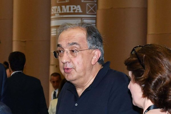 L'amministratore delegato di Fca, Sergio Marchionne, a margine della conferenza 'Il futuro dei giornali' con i principali protagonisti mondiali del settore dell'informazione, in occasione dei 150 anni de La Stampa, Torino, 21 giugno 2017.
ANSA/ALESSANDRO DI MARCO