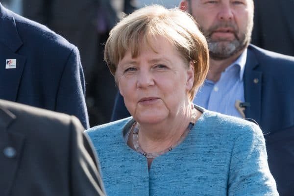 03.06.2018, Hotel Weinegg, Appiano / Eppan, ITA, German Chancellor Angela Merkel visit the team hotel at DFB national team in the picture Federal Chancellor of Germany Angela Merkel visits the team hotel of the DFB national team, photo © nordphoto / Ewert | usage worldwide