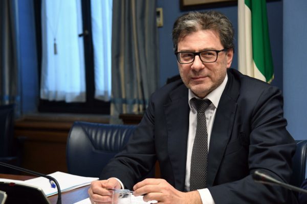 Il Ministro dell'Economia e delle Finanze Giancarlo Giorgetti in audizione al Copasir, Roma, 18 gennaio 2023. 
ANSA/FABIO CIMAGLIA