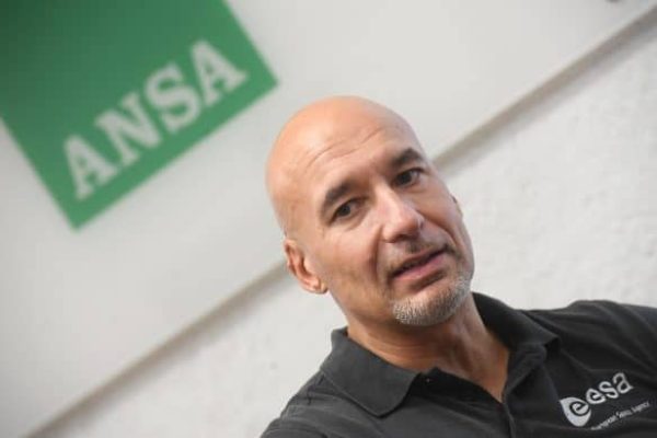 L'astronauta italiano Luca Parmitano ospite di un forum all'Ansa. Roma, 11 settembre 2017. ANSA/CLAUDIO PERI