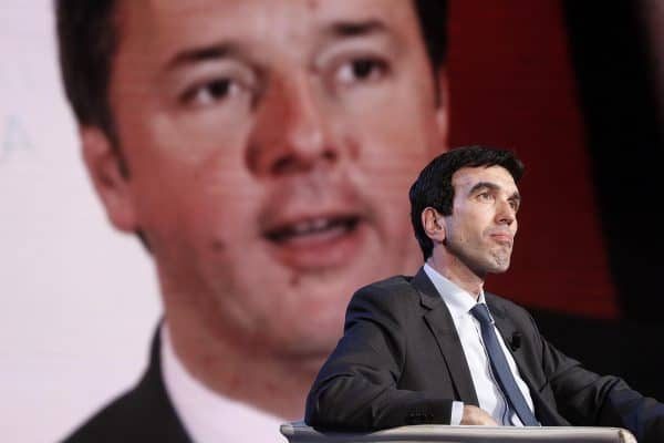 Il segretario del Partito Democratico Maurizio Martina durante la trasmissione televisiva Porta a Porta in onda su Rai Uno, Roma, 25 Aprile 2018. ANSA/RICCARDO ANTIMIANI