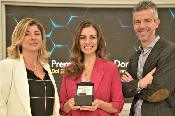 Valentina Parenti, Presidente GammaDonna, Marianna Palella, , vincitrice Premio GammaDonna 2021 , Marco Parenti, Cofounder GammaDonna