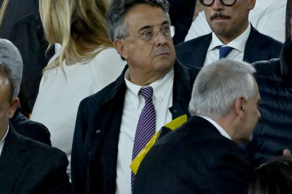 Roberto Sergio during the UEFA Europa League semi-final first leg soccer match between AS Roma and Bayer Leverkusen at Olimpico stadium in Rome, Italy, 11 May 2023.  ANSA/ETTORE FERRARI